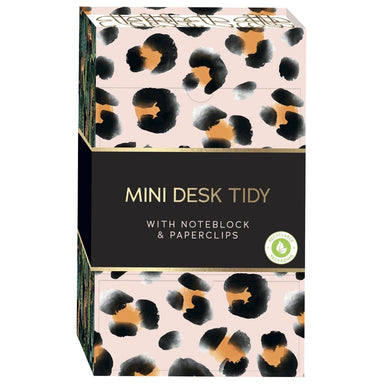 Mini Drawers Desktop Tidy - Pink Cheetah Print 5012128582493 only5pounds-com