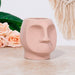 Minimalistic Nude Ceramic Face Plant Pot - 14cm 5010792484358 only5pounds-com