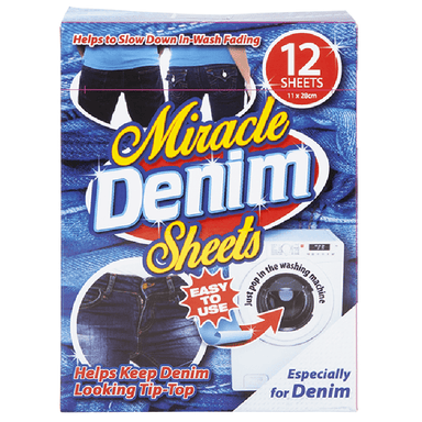 Miracle Denim Reviver Sheets - 12 Sheets 5050565478191 only5pounds-com