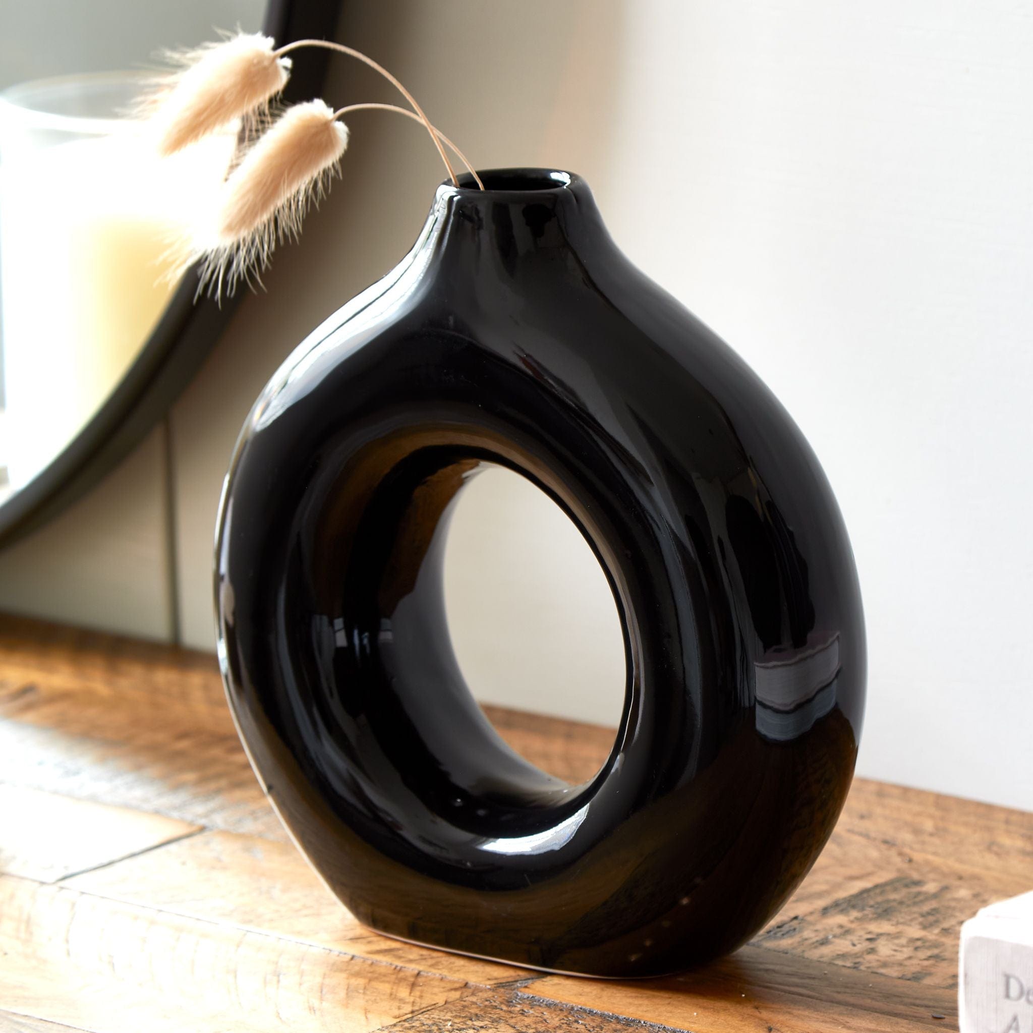 Nordic Ceramic Donut Vase - 18cm only5pounds-com