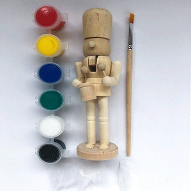 Paint your own Wooden Nutcracker - Assorted Designs - 16cm 5050565408563 only5pounds-com
