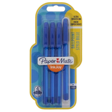 Papermate Inkjoy Ballpoint Pens - Blue - 4Pk 3501179567112 only5pounds-com