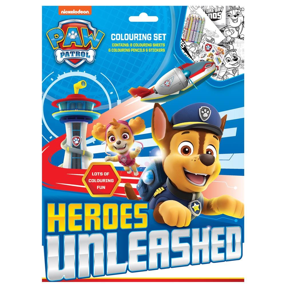 Paw Patrol Colouring Set 5012128586071 only5pounds-com
