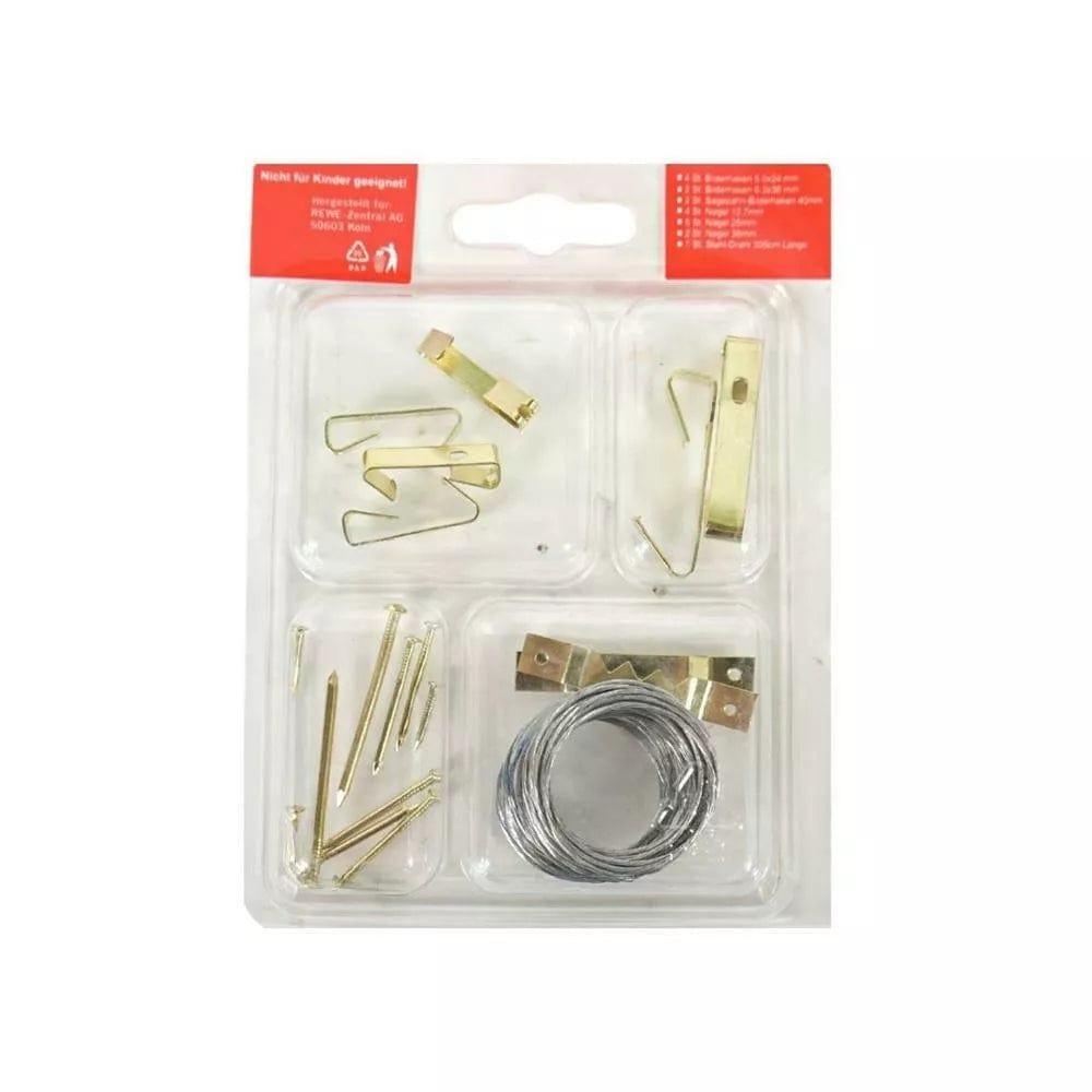 Picture Hanging Kit - 20pcs 4388441132785 only5pounds-com