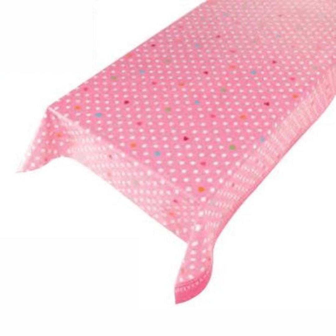 PVC Dots Tablecloth - 240 x 140cm 8717266309687