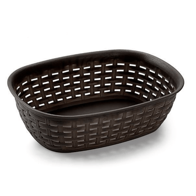 Rattan Style Multipurpose Basket - 25 x 18 x 8cm - Assorted Colours only5pounds-com