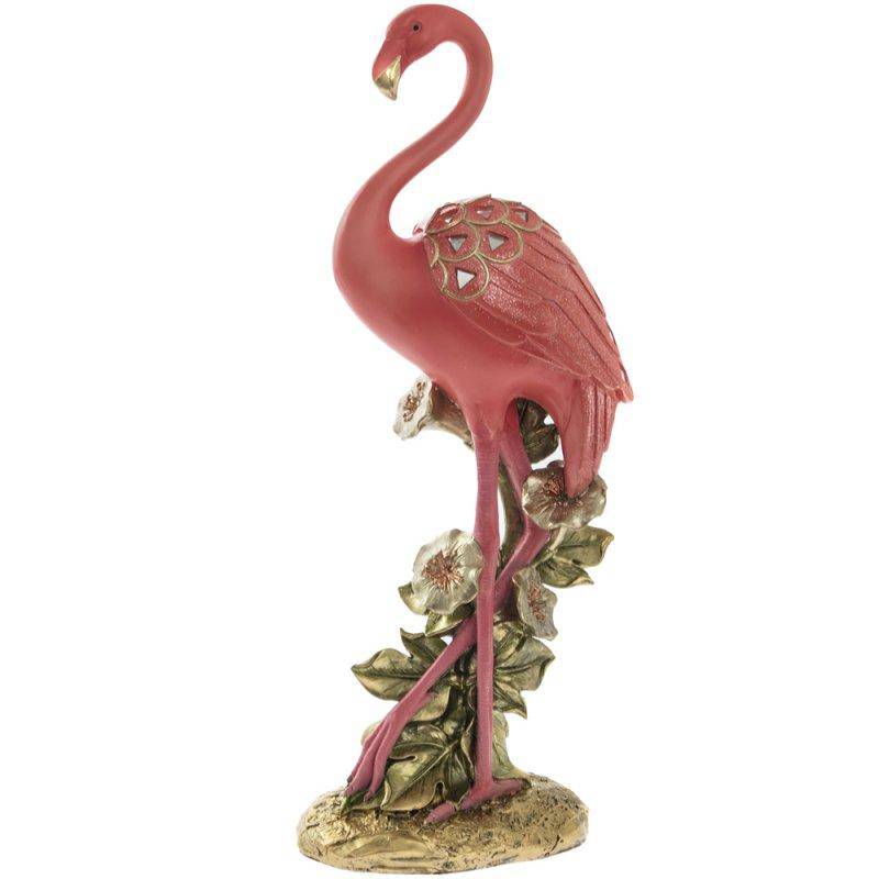 Resin Exotic Art Flamingo Ornament - 43cm 5010792425450 only5pounds-com