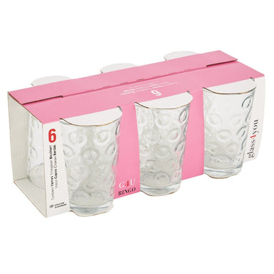 Ring glasses - Set of 6 8693357238589 only5pounds-com