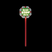 Santa Stop Here Sign with Lights - Red - only5pounds.com