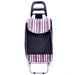 Shopping Trolley Bag On Wheels - Assorted Colours Black only5pounds-com