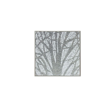 Silver Glass Woodland Coasters - Set of 4 5010792462615 only5pounds-com
