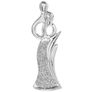 Silver Sparkle Romance Couple Ornament - 23 x 9 x 7cm 5010792456294 only5pounds-com