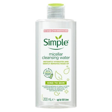 Simple Micellar Cleansing Water Makeup Remover - 200ml 8712561669825 only5pounds-com