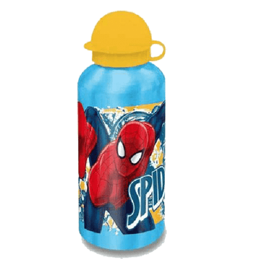 Spiderman Aluminium Drinks Bottle with Yellow Cap 8435333827048 only5pounds-com