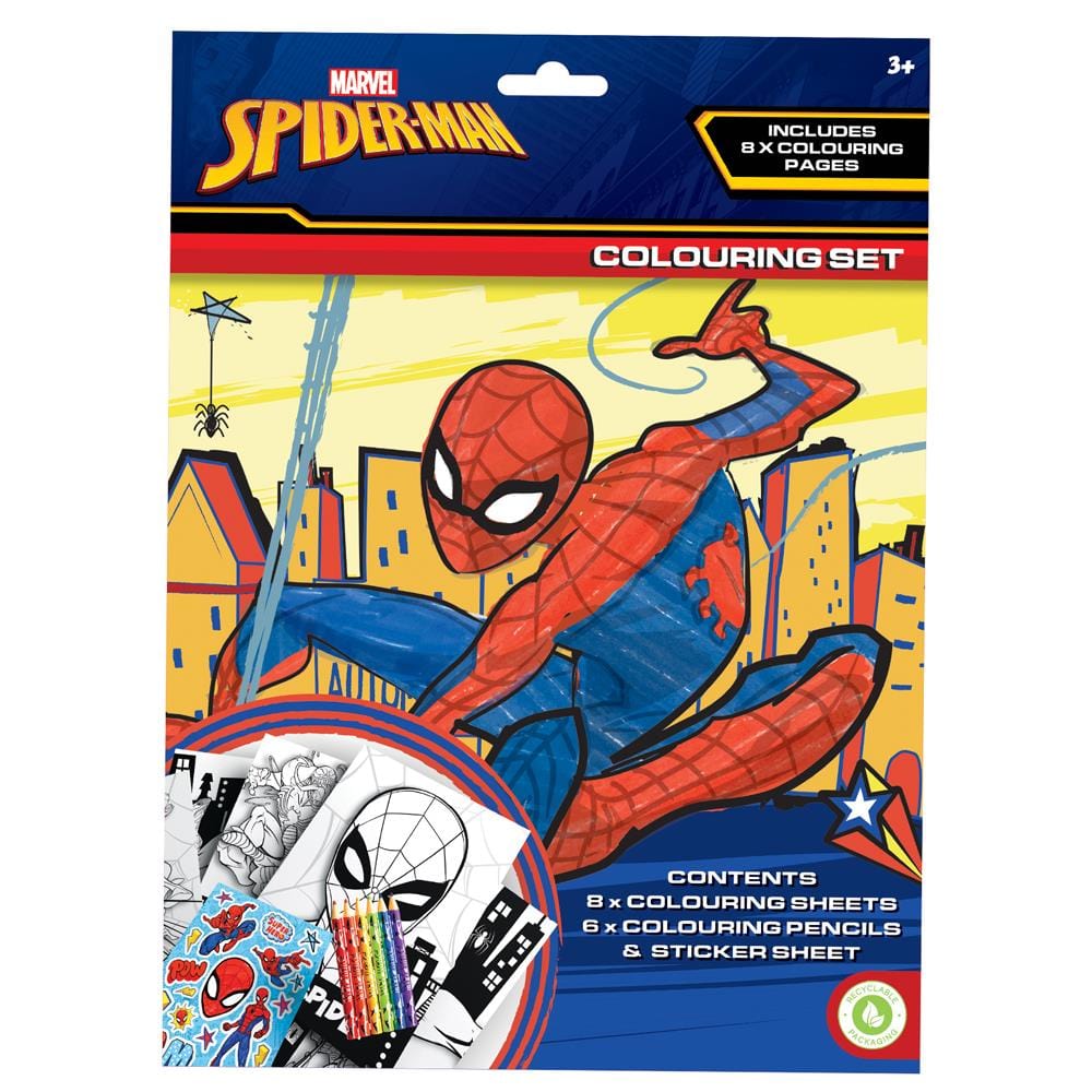 Spiderman Colouring Set 5012128565311 only5pounds-com
