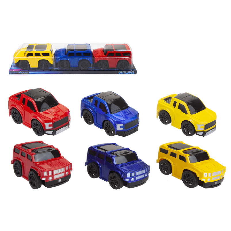 Street King Racer Cars or Trucks - Set of 3 only5pounds-com