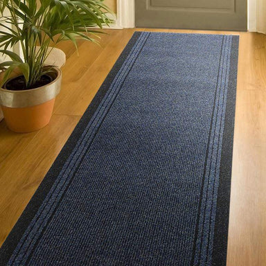 Sydney Stair Runner / Kitchen Mat - Blue - (Custom Sizes - Cut to order) 66cm x Length - ft (Custom) only5pounds-com