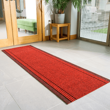 Sydney Stair Runner / Kitchen Mat - Red - (Custom Sizes - Cut to order) - only5pounds.com