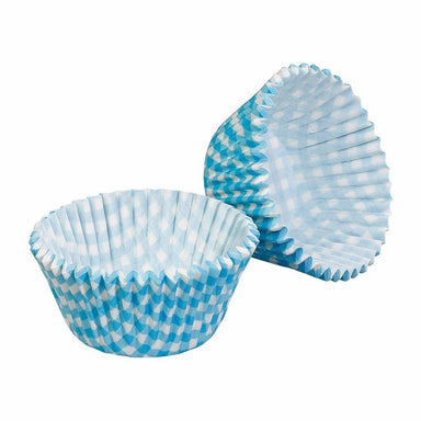 Tala Blue Gingham Cupcake Cases - Pack of 32 5012904018536 only5pounds-com
