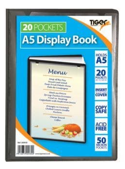 Tiger A5 20 Pocket Display Book 5016873009304 only5pounds-com