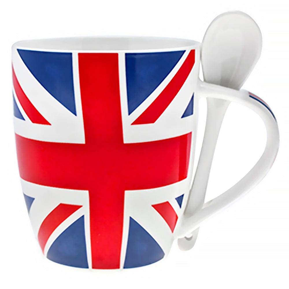 Union Jack Mug With Spoon 5010792230139 only5pounds-com