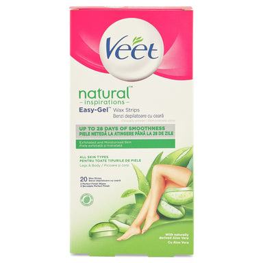 Veet Easy Gel Wax Strips Legs - Pack of 20 5997321774763 only5pounds-com