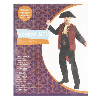 Voodoo Man Halloween Costume - Hat & Top - M/L 8718964069750-WDM only5pounds-com