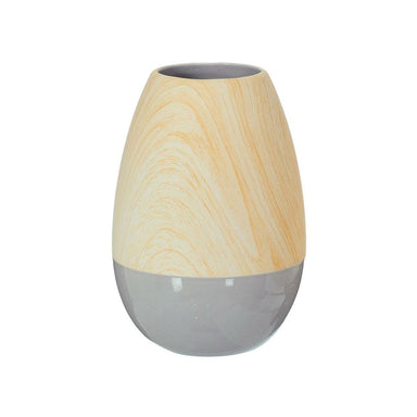 Wooden Ceramic Vase - 20cm 5900410707344 only5pounds-com