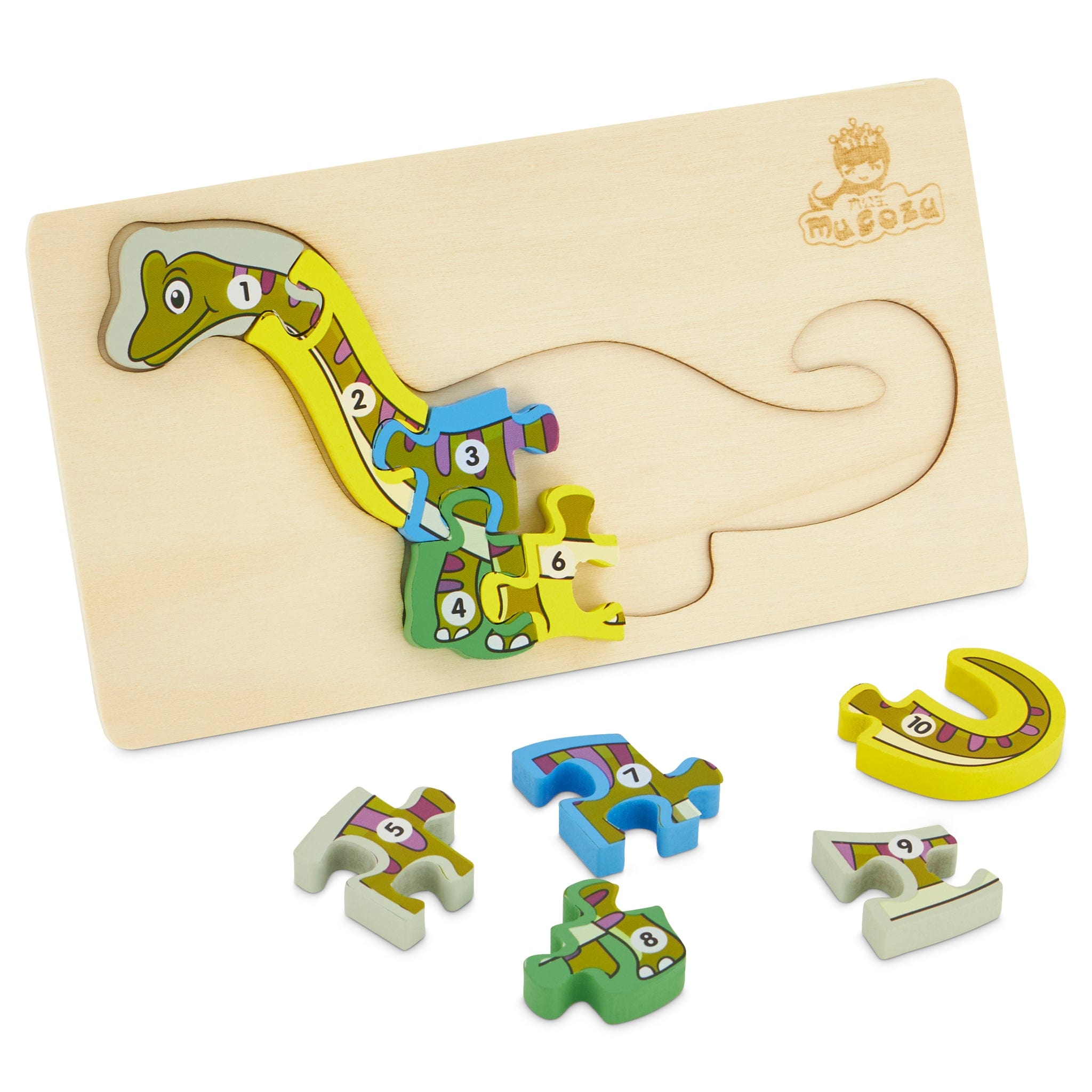 Wooden Dinosaur Maths Jigsaw Puzzle 5060269266536 only5pounds-com
