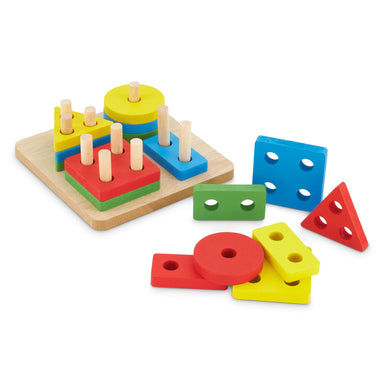 Wooden Geometrical Shapes Toy 5060269266567 only5pounds-com