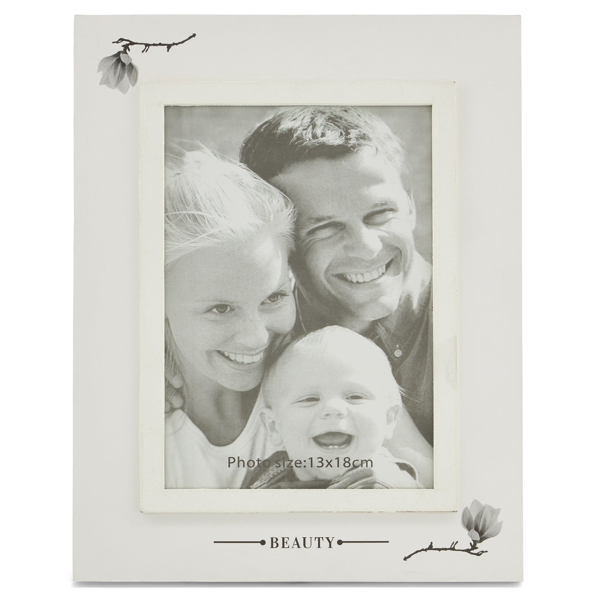 Wooden Photo Frame - Assorted Colours - 25 x 20cm White 8718226904669 only5pounds-com