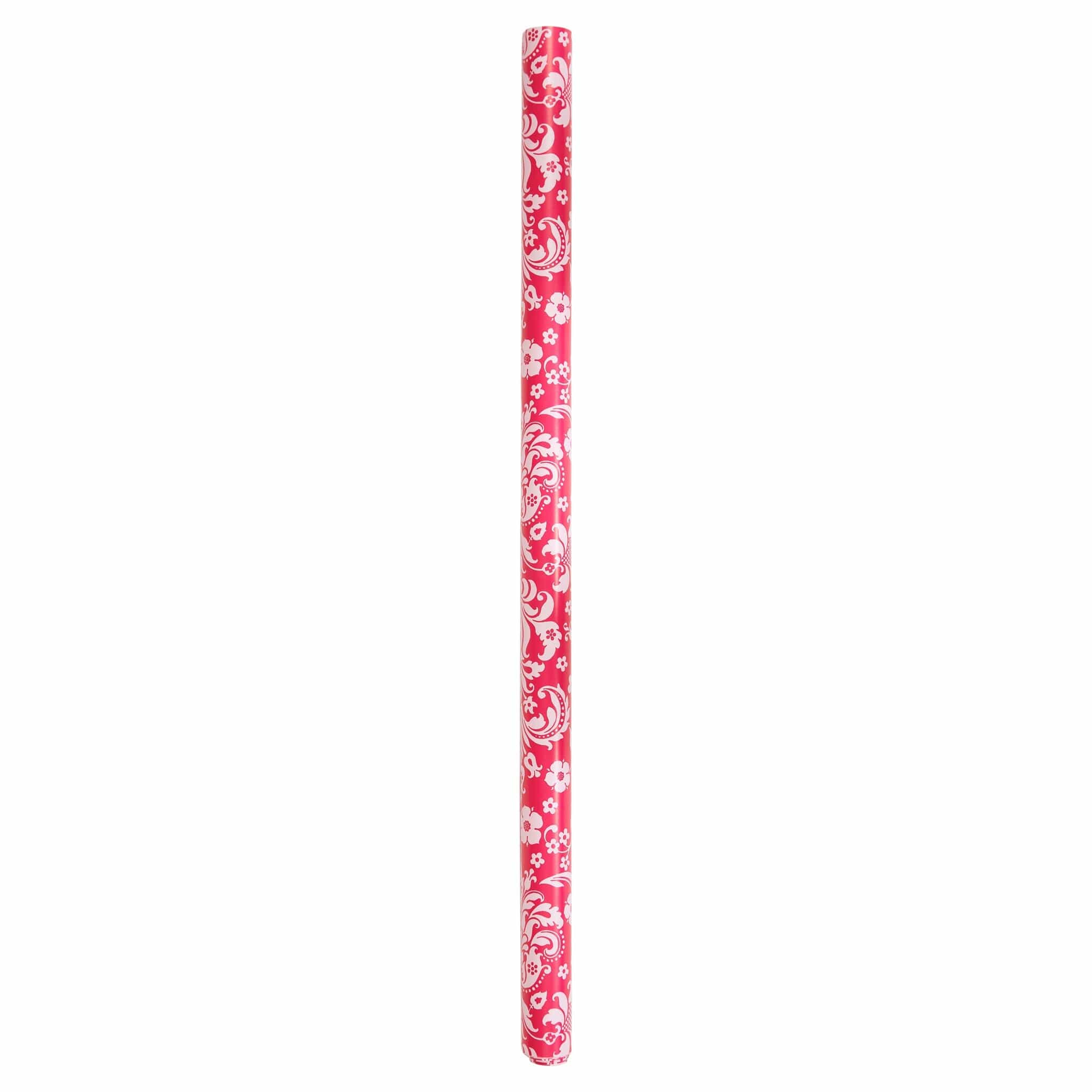 Wrapping Paper - Pink Damask - 200 x 70cm only5pounds-com